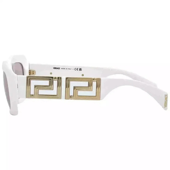 Versace Pink Rectangular Ladies Sunglasses - Picture 3 of 4